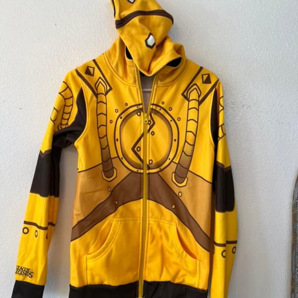 NEW RARE Official Riot League of Legends Blitzcrank Hoodie Jacket Sweatshirt  M - Picture 7 of 7